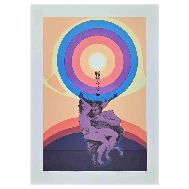 Stefania Guidi, The Love, Original Lithograph, 1993 For Sale