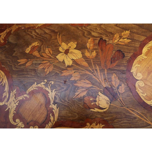 Mid-20th Century Baroque Lombard Console Table with Inlays, 1960s For Sale - Image 18 of 18