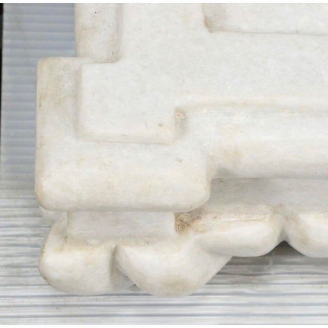 1990s Beautiful Carved Marble Sink For Sale - Image 5 of 9