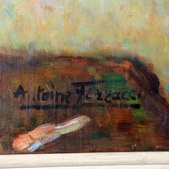 Antoine Ferracci, Floral Still LIfe, Oil on Camvas For Sale - Image 3 of 6