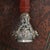 Mid 19th Century Antique Wax Seal Desk Stamp Solid Agate Handle Gold Sterling Silver Matrix, Dogs & Putti For Sale - Image 5 of 10