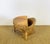Vintage Sculptural Lotus Meditation Chair and Half-Moon Table in Rattan, 1970s, Set of 2 For Sale - Image 12 of 18