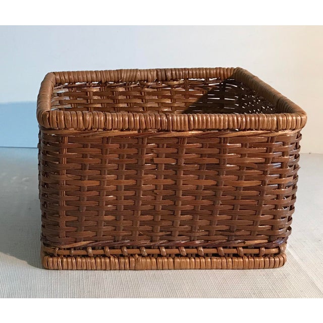 Vintage Wicker Napkin Holder Chairish