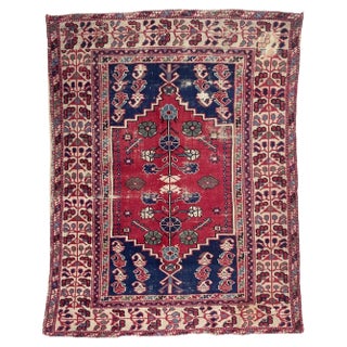 Vintage Wool Turkish Rug, 1940s For Sale