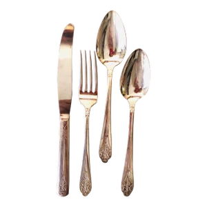 1930"s Claudia Silver Plate 4 Pieces MIX Lot S/4