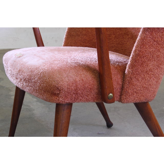 Vintage Scandinavian Teak Organic Chair, 1950 For Sale - Image 10 of 12