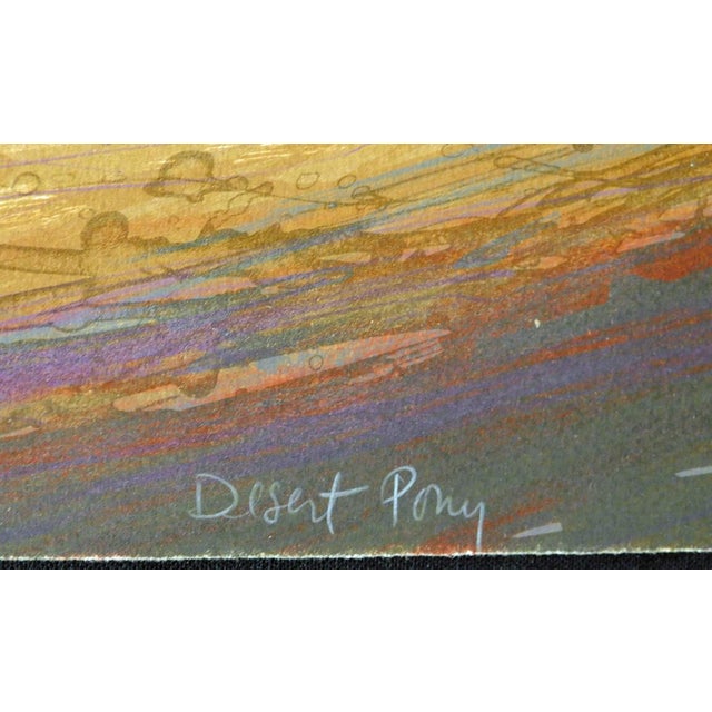 "Desert Pony" Original Limited Edition Lithograph by Larry Fodor Hand signed, numbered & titled by the artist Paper Size:...