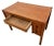 Antique Mission Arts and Crafts Library Desk, Drawer, Tiger Oak, Side Shelves For Sale - Image 4 of 12