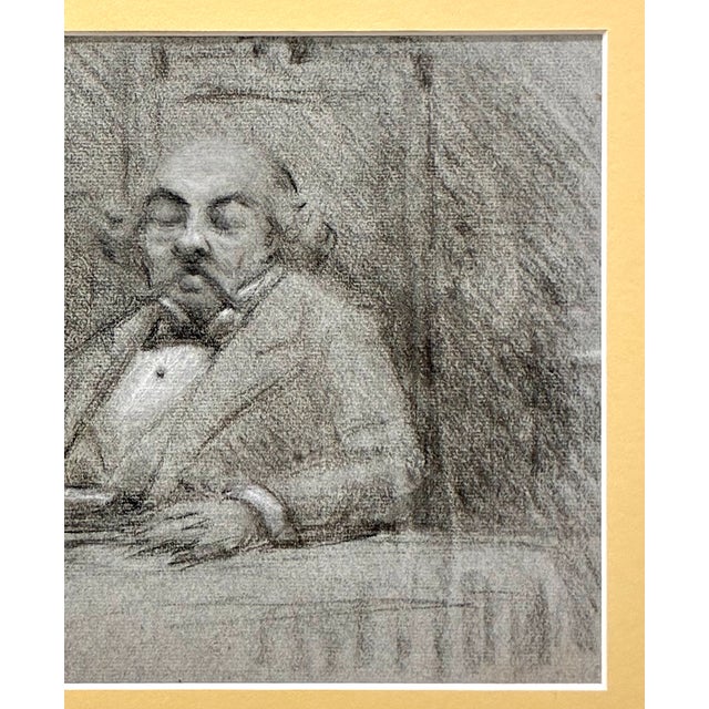 Self-Portrait Drawing by Granville Redmond (1871-1935) For Sale - Image 4 of 5