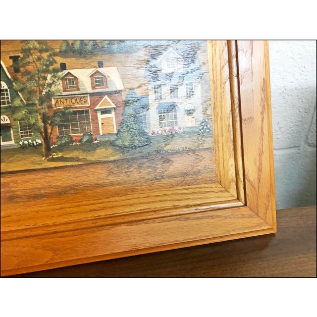 Vintage Amish Scene Oil Painting on Board Listed Lancaster Pa Artist