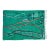 Handmade Moroccan Beni Ourain Rug, Emerald Green Abstract, 9'7" X 6'9" For Sale