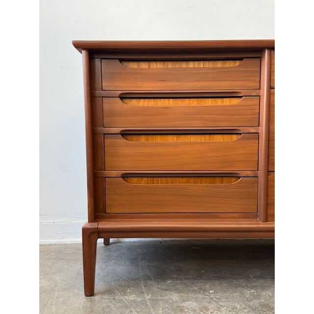 1960s 1960's 12 Drawer Walnut Dresser For Sale - Image 5 of 12