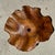 Brown Large Flat Wavy Leaf-Shaped Teak Pendant Light with Floral Design For Sale - Image 8 of 12