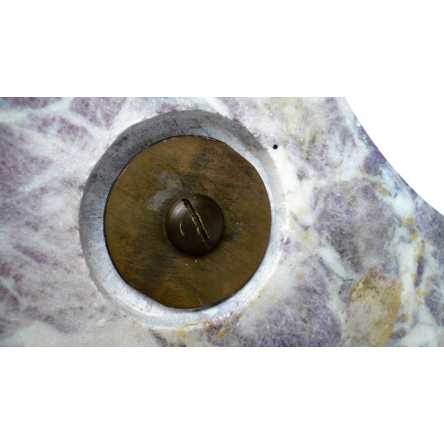 Bronze E. F. Caldwell Giltwood Marble and Bronze Neoclassical Lamp For Sale - Image 8 of 11