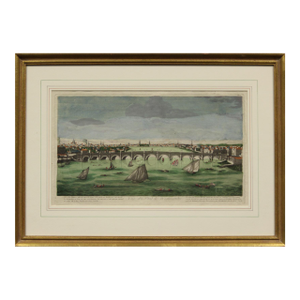 Late 18th Century Vue Du Pont De Westminster Lithograph