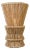 Chapman & Myers for Visual Comfort Signature Antigua Medium Sconce in Bronze and Natural Abaca For Sale