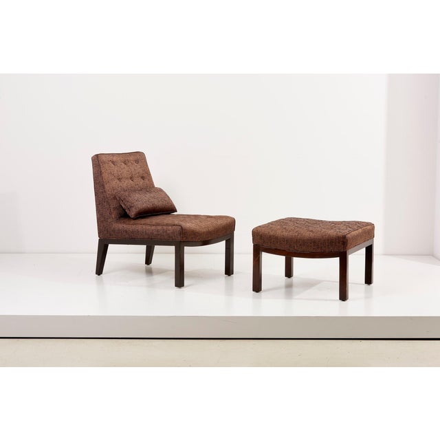 Set of Lounge Chair with Ottoman by Edward Wormley for Dunbar, USA, 1960s For Sale - Image 3 of 18
