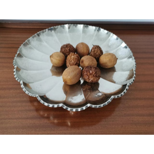 Large German Art Deco Metal Bowl For Sale - Image 10 of 10