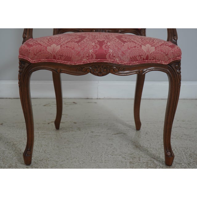 Brown Set of 8 French Louis XV Upholstered Dining Chairs For Sale - Image 8 of 18