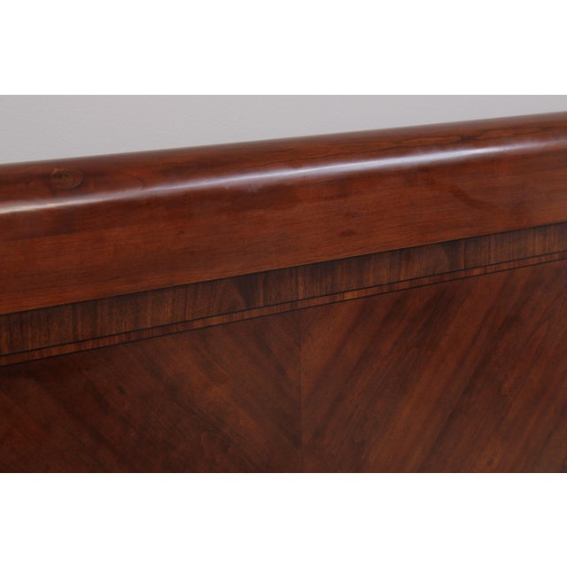Wood Lexington King Size Cherry Sheraton Style Bed For Sale - Image 7 of 18