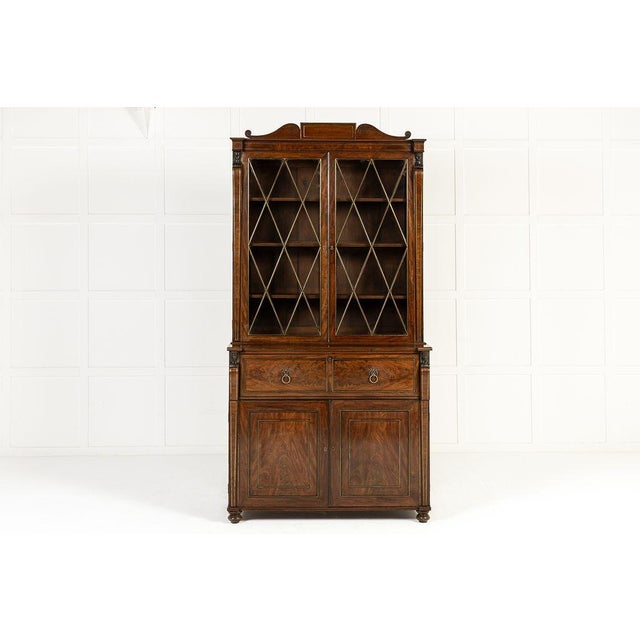 English Regency Bookcase in Mahogany For Sale - Image 18 of 18