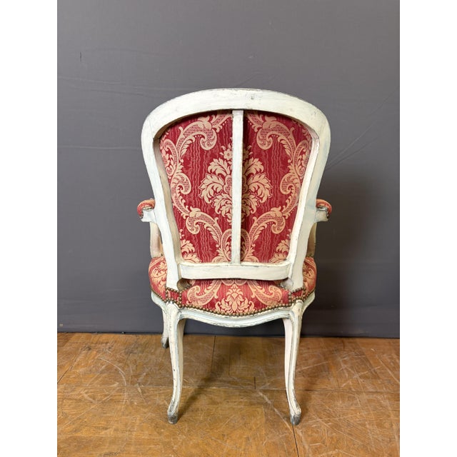 Louis XV Style Cabriolet Chairs in Polychrome Beechwood, 1890s, Set of 2 For Sale - Image 4 of 6