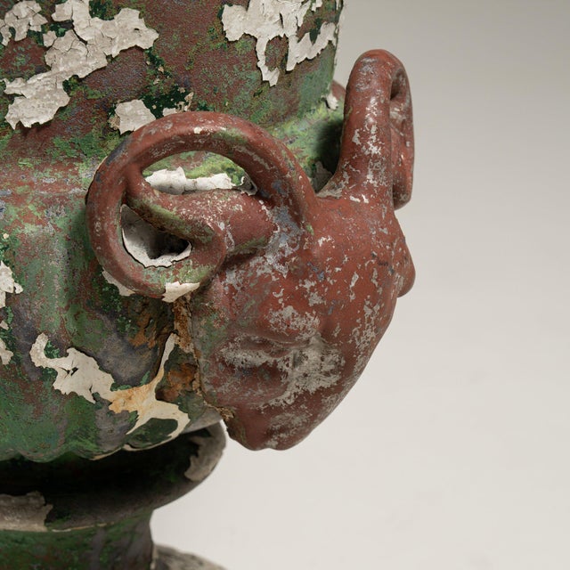 French 19th Century France Black Iron Urns For Sale - Image 3 of 9