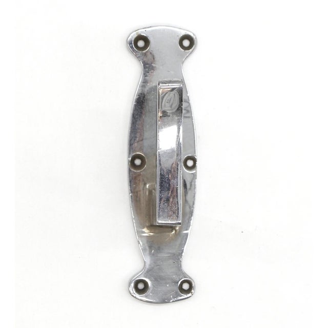 Mid 20th Century Vintage European Chrome Over Cast Brass Bathroom Wall Hook For Sale - Image 4 of 8