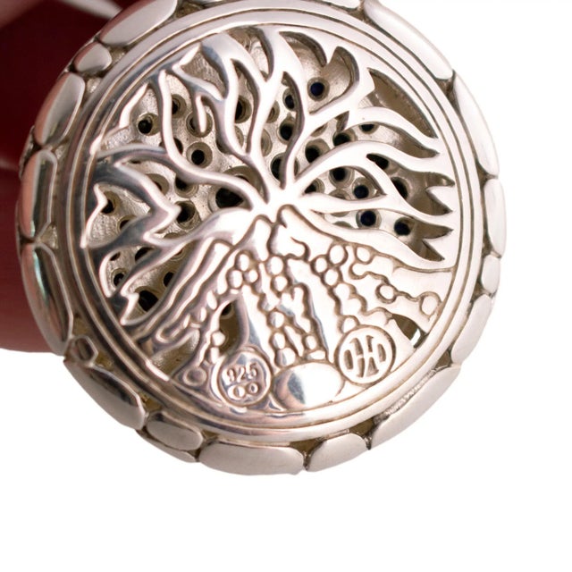 Sterling John Hardy Black Sapphire Pendant For Sale - Image 4 of 5