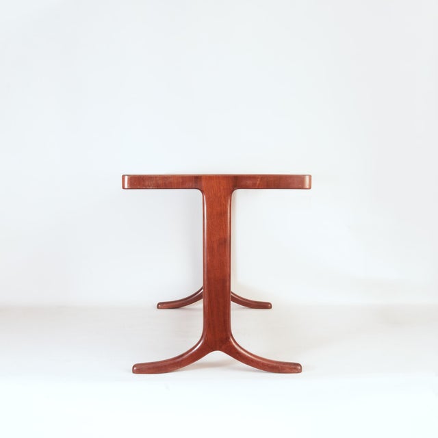 Brown Coffee Table attributed to Jørgen Christensen, 1940s For Sale - Image 8 of 8