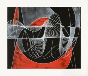 1973 Hans Erni Abstraction Création Screen Print