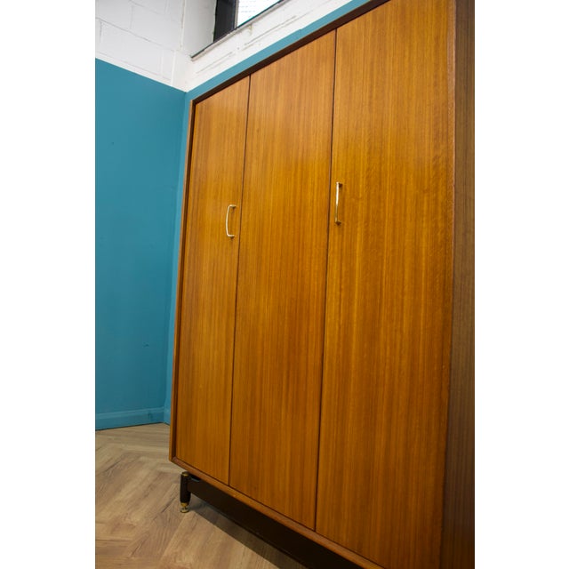 Wood Mid-Century Modern Tola and Black Wardrobe from G-Plan, 1960s For Sale - Image 7 of 11