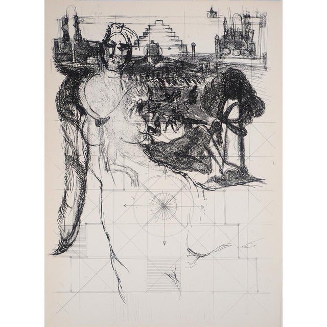 Bernard Dufour, Shéhérazade, 1962, Original Etching For Sale - Image 6 of 6