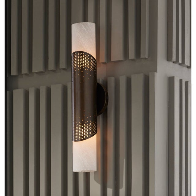 Traditional Arteriors Exelsior Sconce English Bronze/Brass For Sale - Image 3 of 6