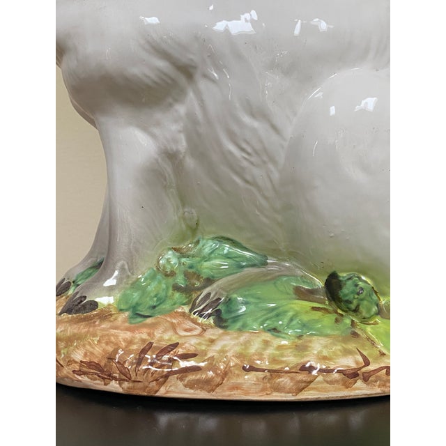 Contemporary Italian Ceramic Rabbit Figurine Sculpture For Sale - Image 12 of 18