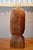 1960s Brutalist Danish Hand-Carved Teak Table Lamp, 1960s For Sale - Image 5 of 11