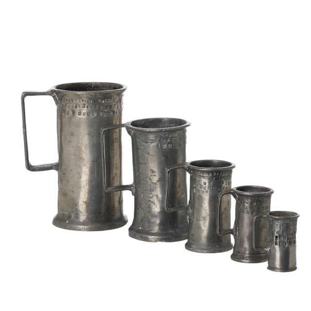 Gray Mugs, 1800s, Set of 5 For Sale - Image 8 of 8