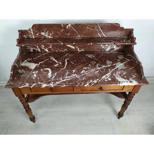 Vintage Marble Dressing Table For Sale - Image 3 of 18