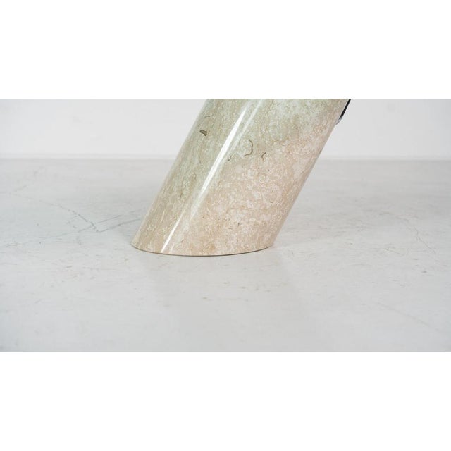 1980s Model K1000 Travertine and Glass Coffee Table by Team Form, 1980s For Sale - Image 5 of 16