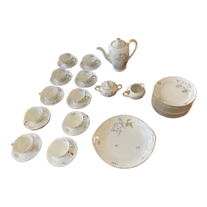 1930s Rosenthal Kronach Else German Porcelain Floral Design Coffee Set- 24 Pieces