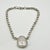 1980s Vintage Southwestern Navajo Americana Carico Lake Sterling & Green Turquoise Pendant Necklace For Sale - Image 12 of 14