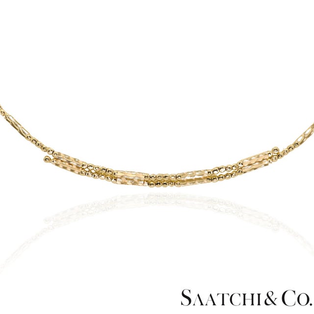 White 18k (750) Yellow Gold: Bracelet / Bangel / Necklace, Magnetic Chain. For Sale - Image 8 of 14