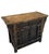 Chinese Antique Distressed Elm Altar Cabinet For Sale - Image 3 of 5
