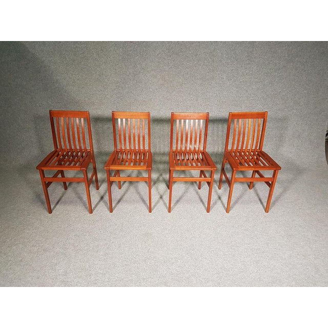 Wood Milano Chairs in Cherrywood by Aldo Rossi for Molteni, 1980s, Set of 4 For Sale - Image 7 of 7