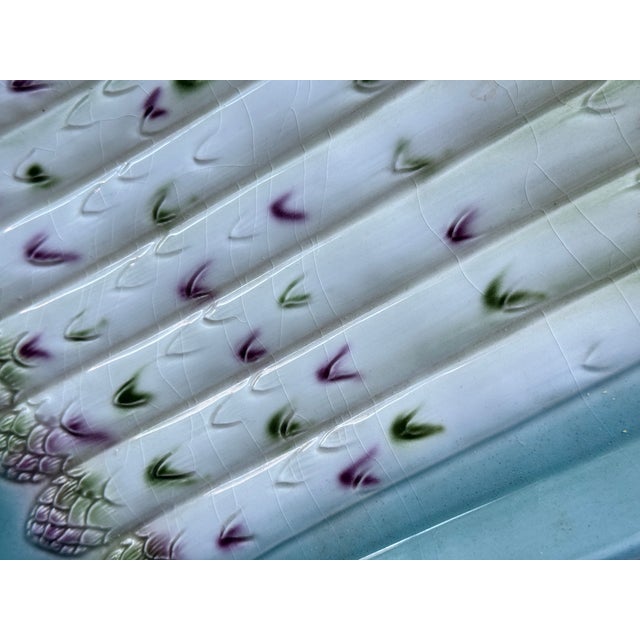 Made in Italy Vintage Asparagus Plate With Handles For Sale - Image 15 of 17