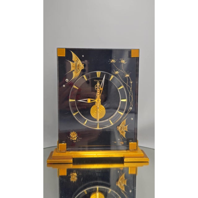 Metal Vintage Marina 8 Days Clock from Jaeger-LeCoultre, 1970s For Sale - Image 7 of 7