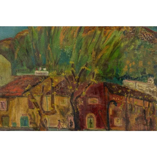 Oil on canvas realized by Sirio Pellegrini in 1965. It represent the famous "monte dei Cocci" (Mount of Shards) in Rome....