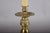 Vintage Brass Candlestick Table Lamp with Green Accent, 1950s For Sale - Image 11 of 14