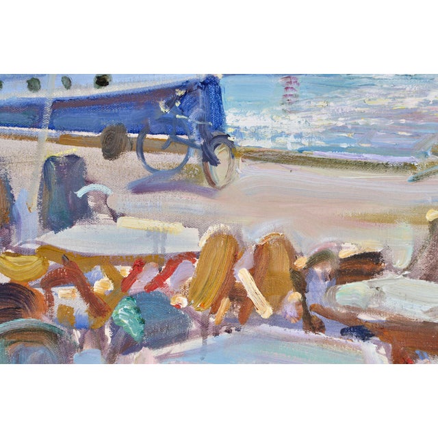 Valery Bayda, Cafe, Nida, 2013, Oil Painting on Canvas For Sale - Image 3 of 5