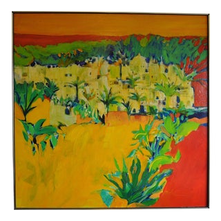 Original "Tropical Impressions" Abstract Painting For Sale